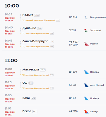 Какие рейсы были задержаны в Домодедово и Внуково из-за ограничений - «Новости Туризма»